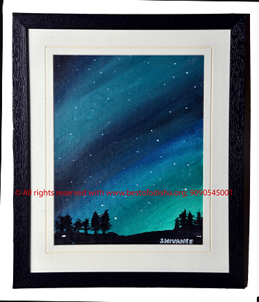 Original canvas painting THE GALAXY by Shivanee Madhual